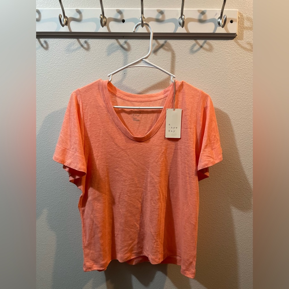 A New Day Bright Coral Tee